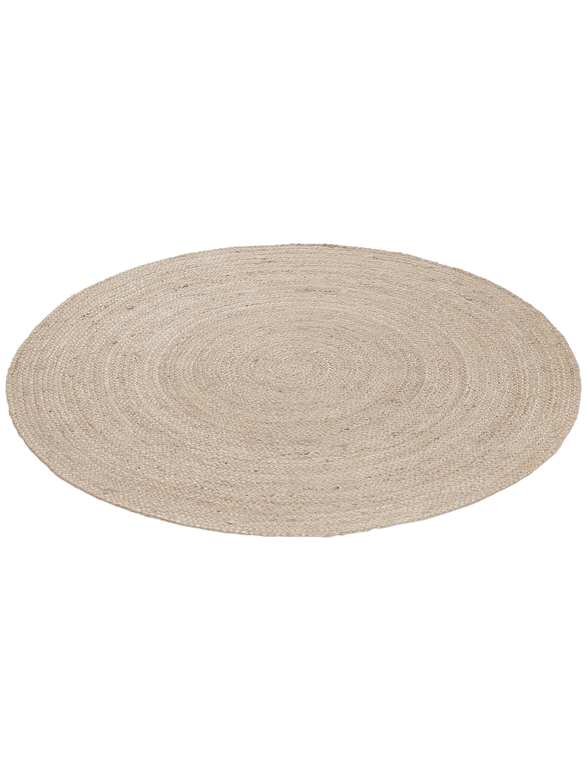 Juteteppich Nele Rund Taupe in taupe aus sisal/jute