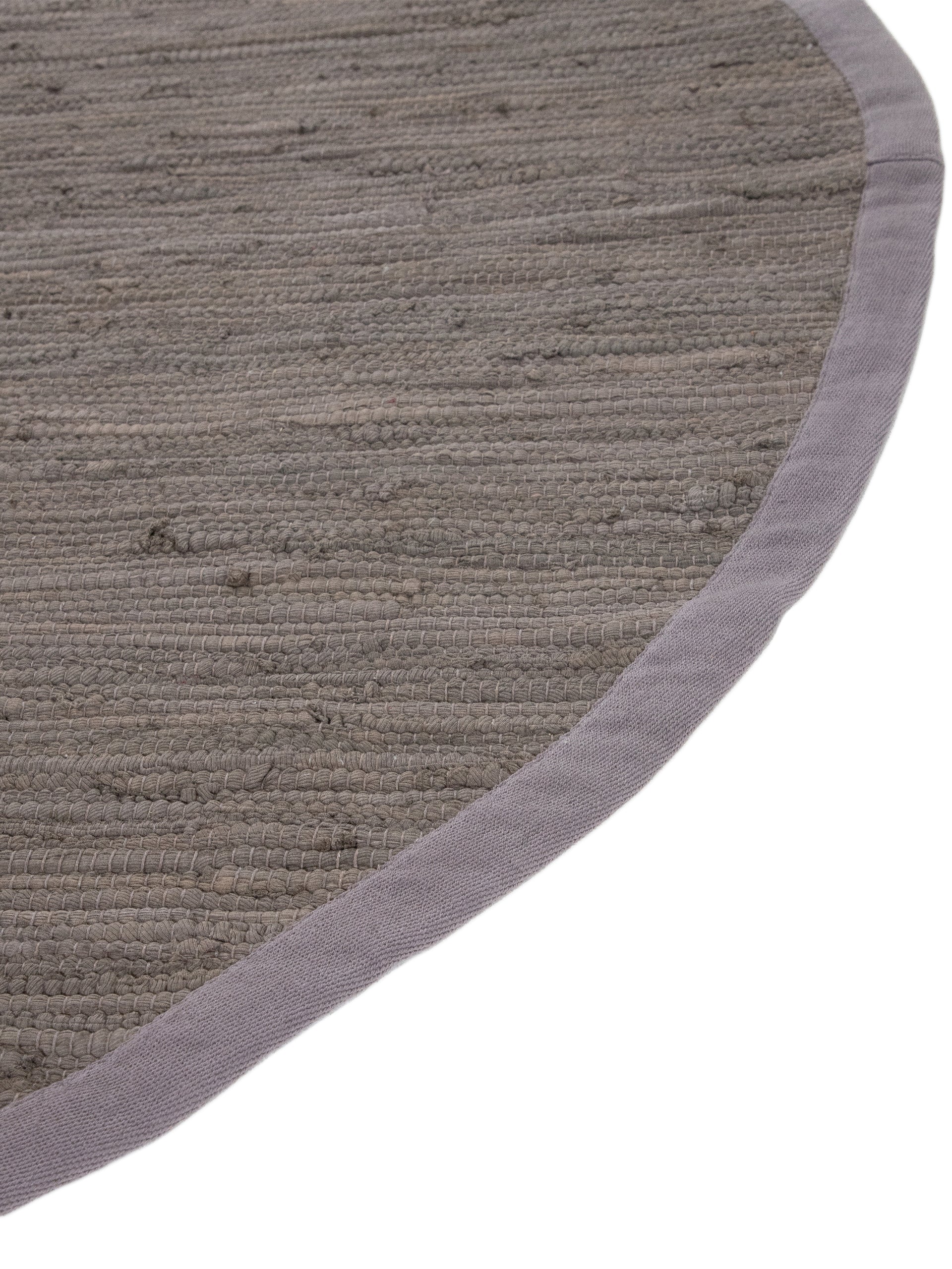 Kelim Chindi Uni Rund in grau