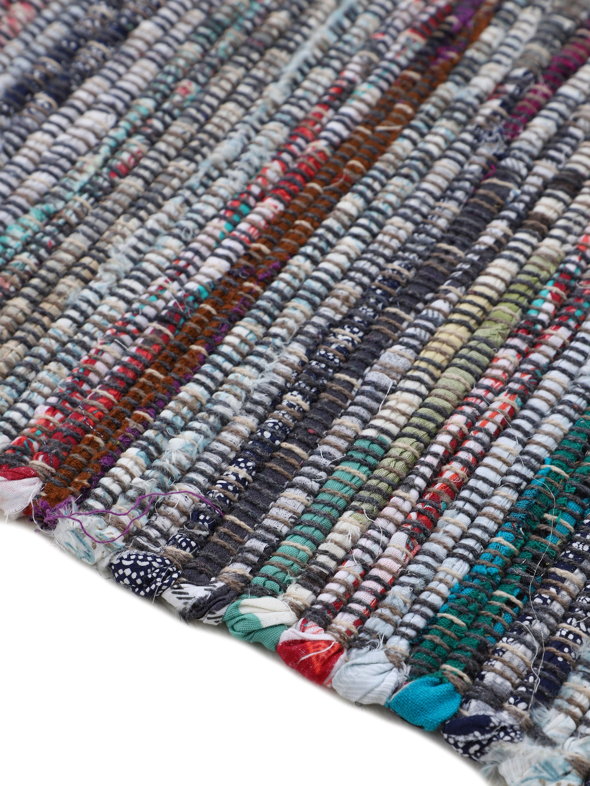 Kelim Chindi Grau in grau