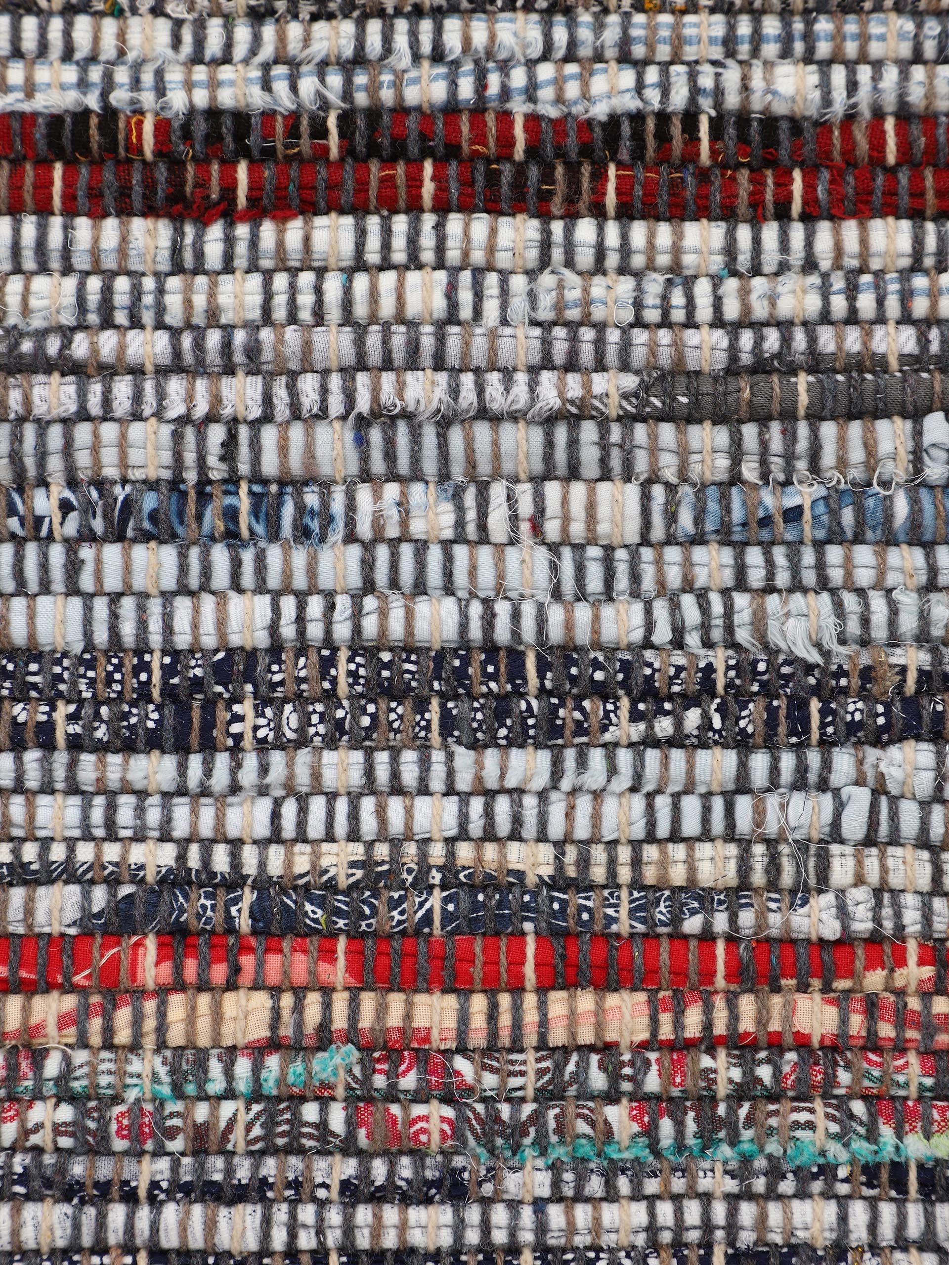 Kelim Chindi Grau in grau