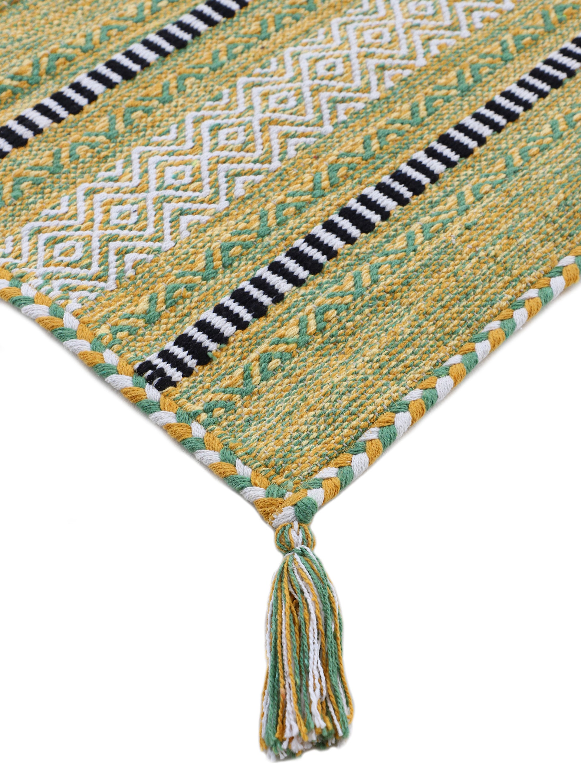 Flachgewebeteppich Kelim Azizi Läufer Gelb in gelb aus baumwolle