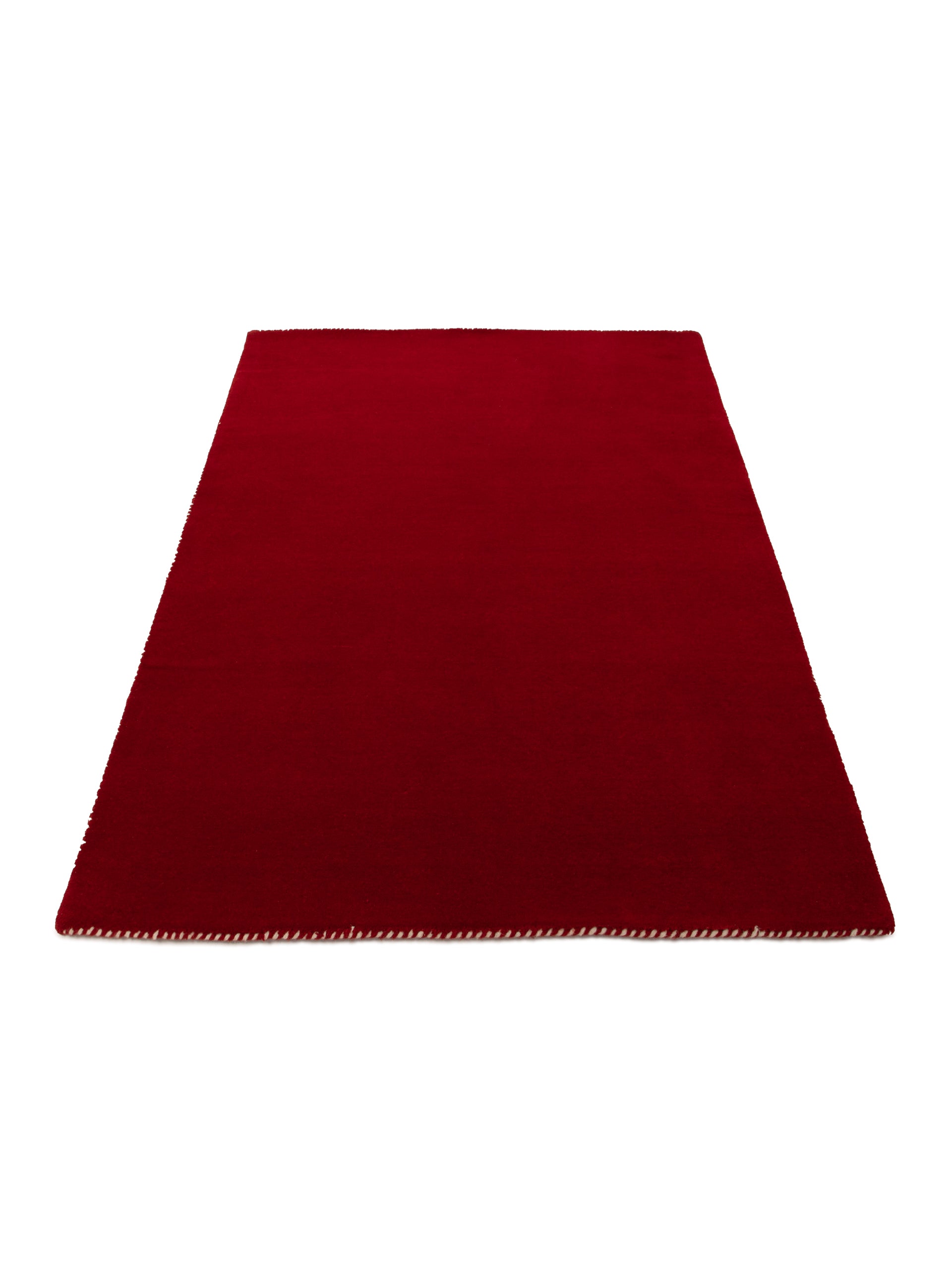 Wollteppich Gabbeh Lola Rot aus Wolle