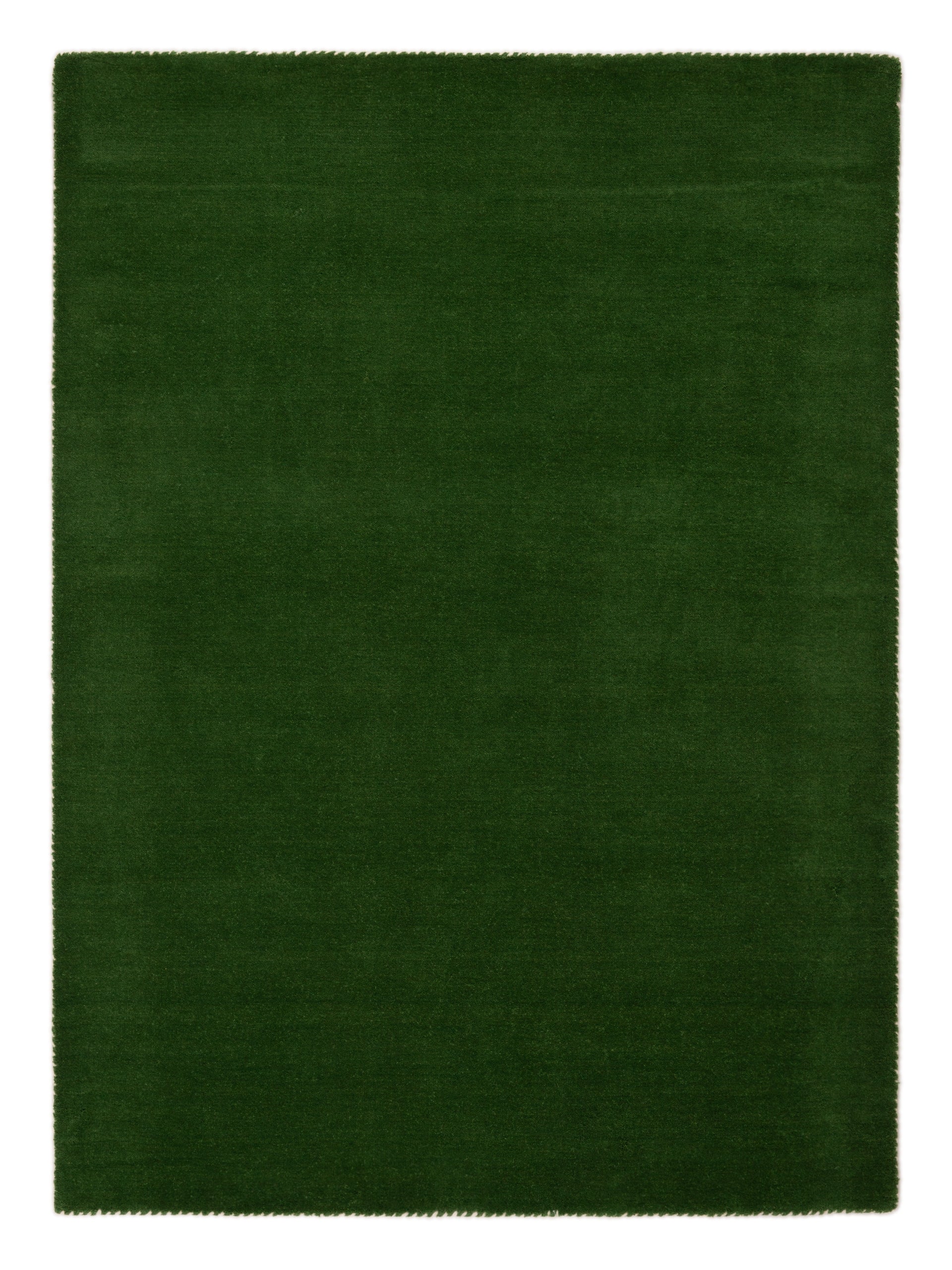 Wollteppich Gabbeh Lola Grün aus Wolle