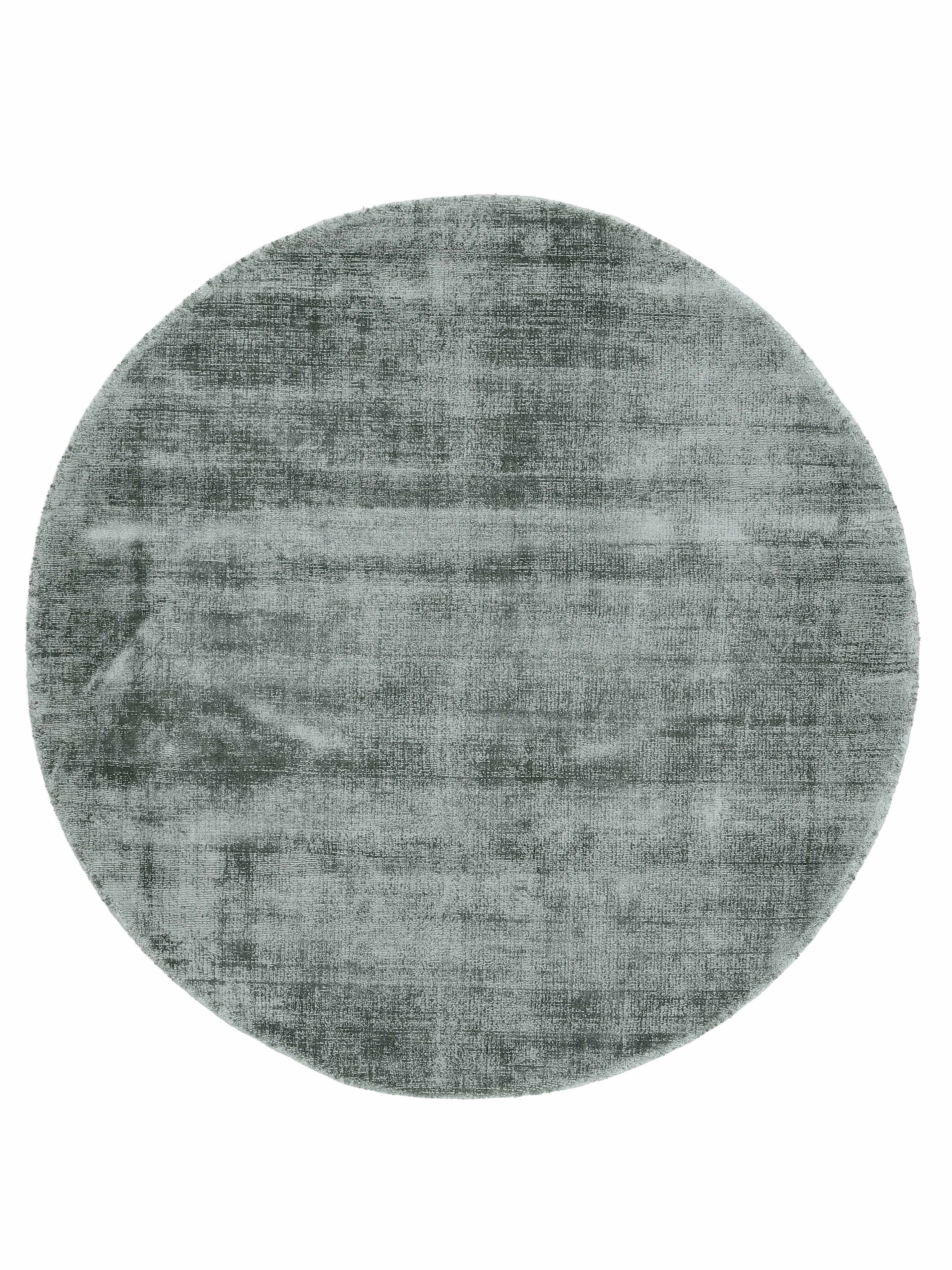 Viskoseteppich Rund Ava Mint in mint aus viskose