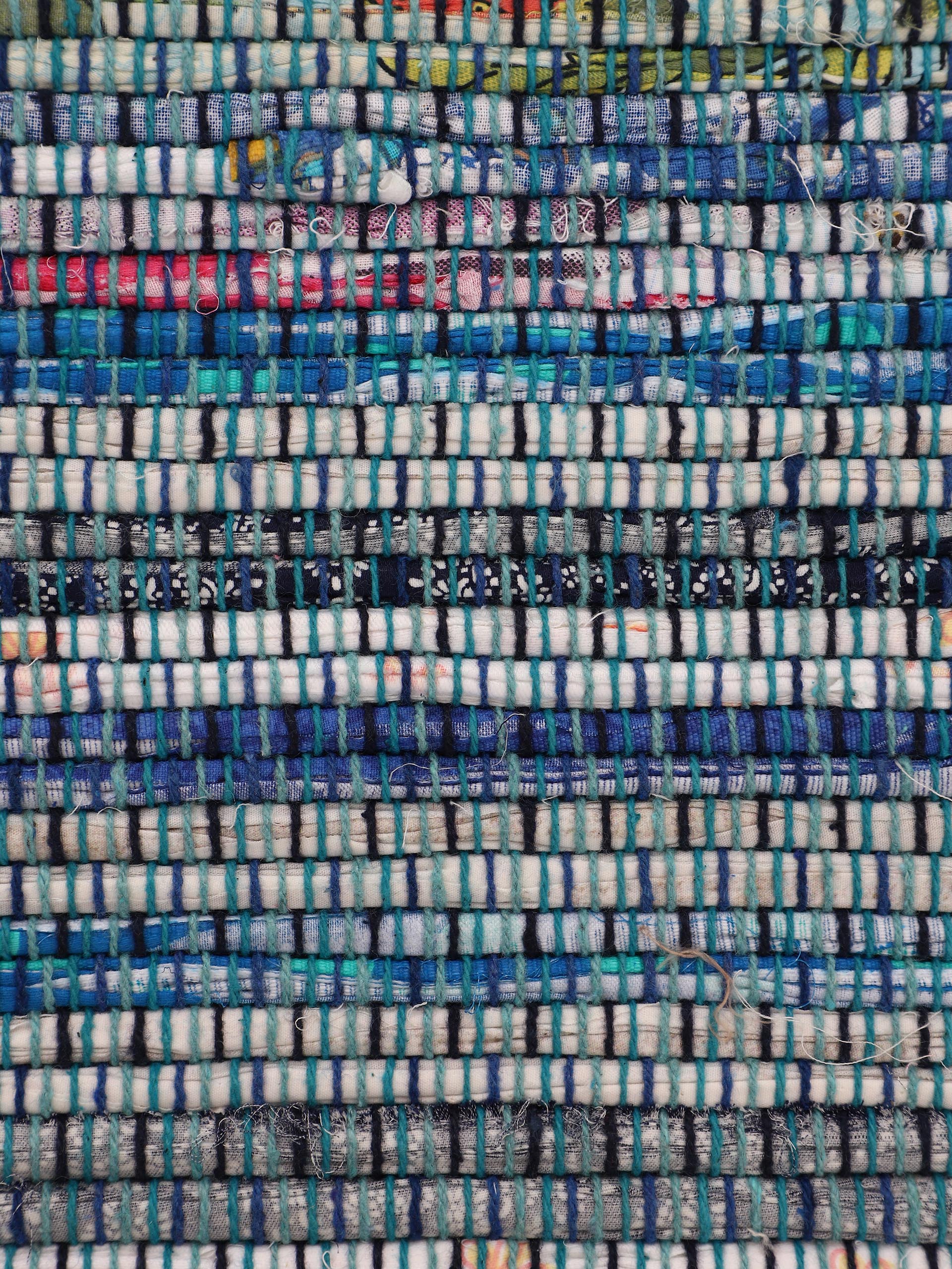 Kelim Chindi Blau in blau