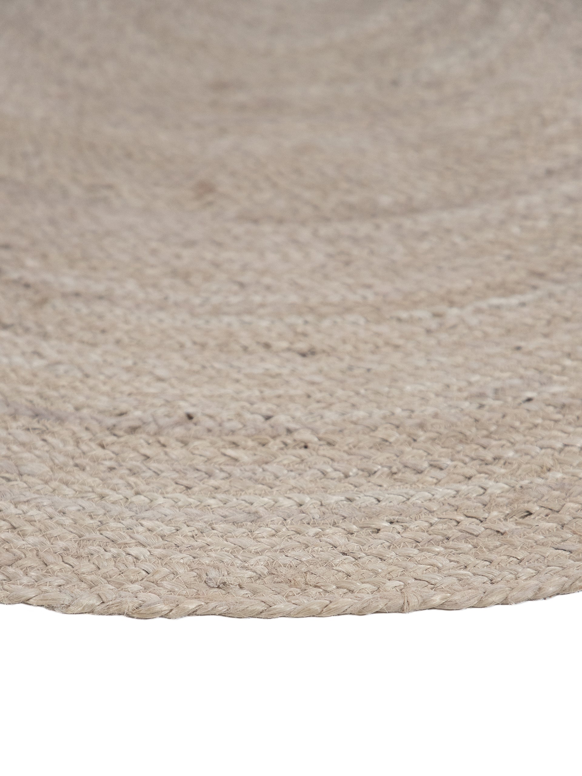 Juteteppich Nele Rund Taupe in taupe aus sisal/jute