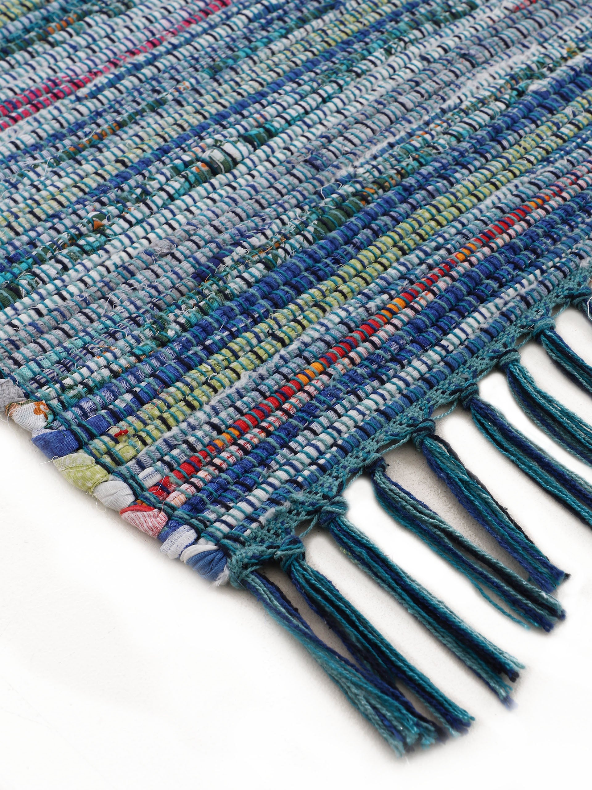 Kelim Chindi Blau in blau