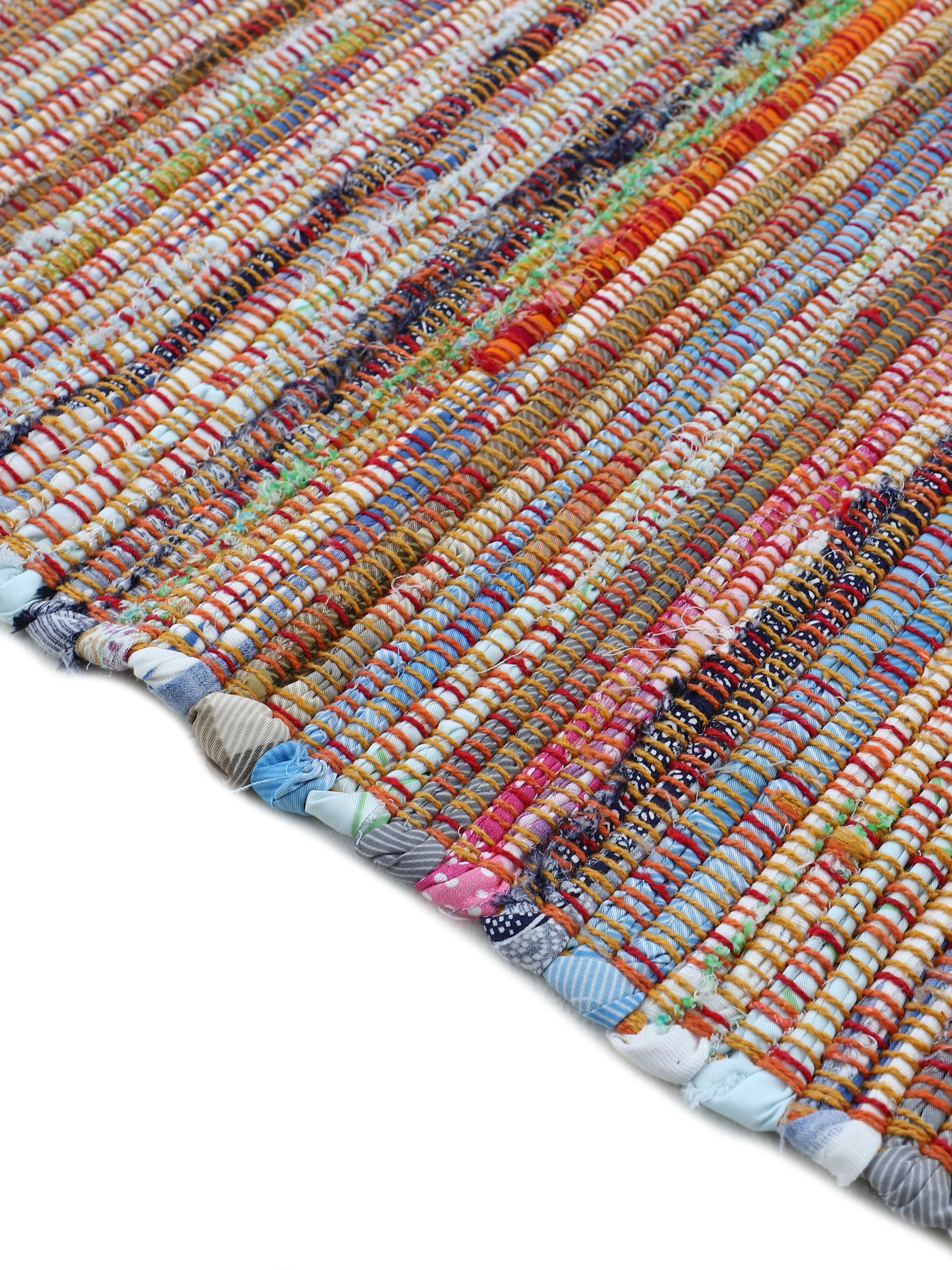 Kelim Chindi Orange in orange