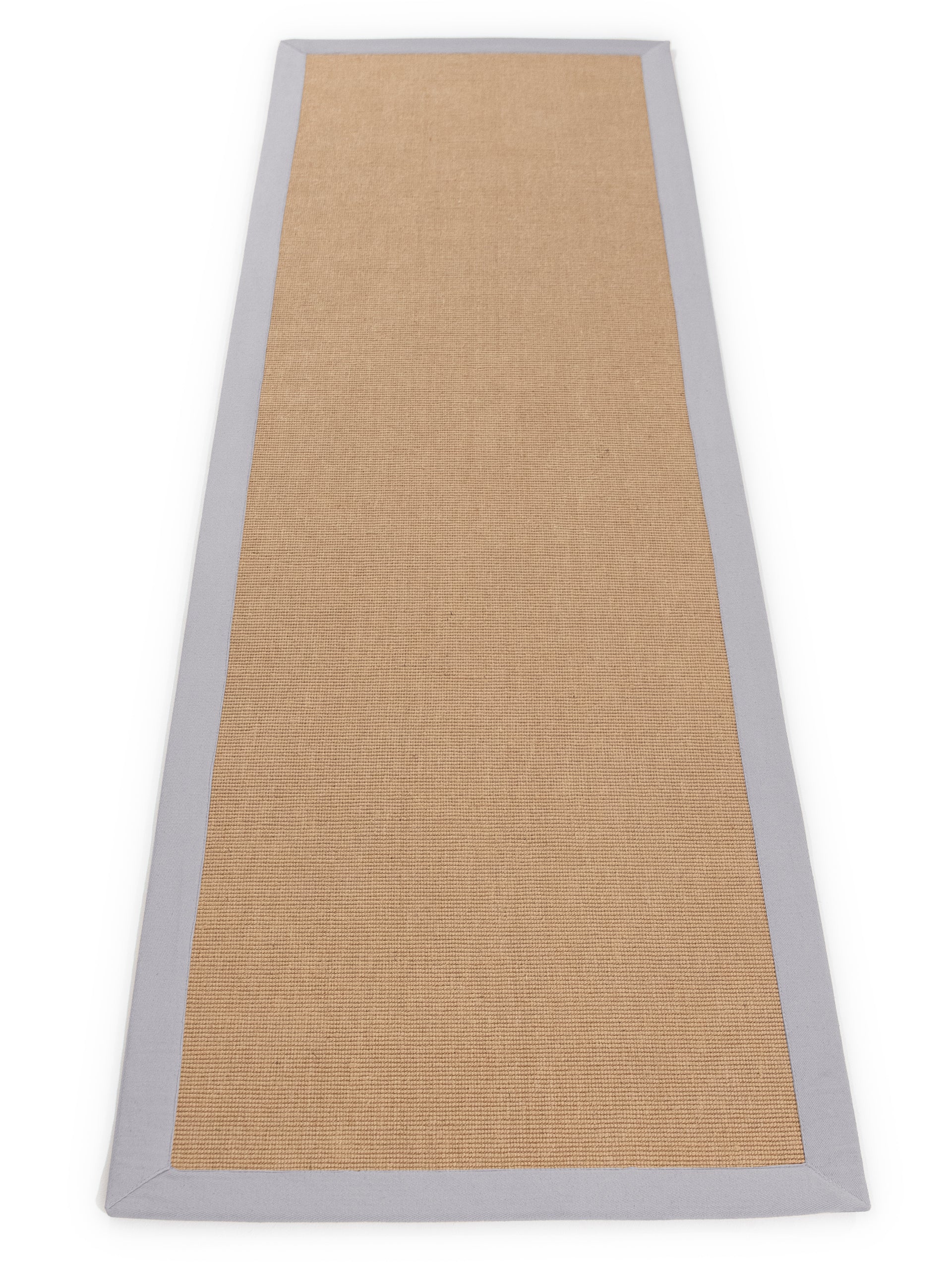 Sisalteppich Läufer Hellgrau aus Sisal/Jute
