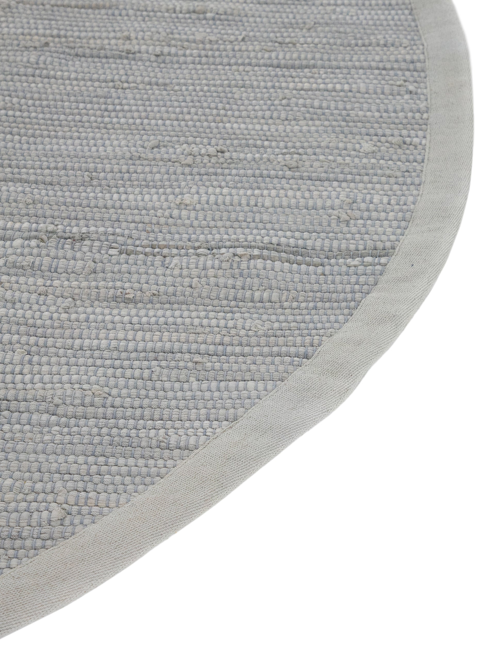 Kelim Chindi Uni Rund in hellgrau