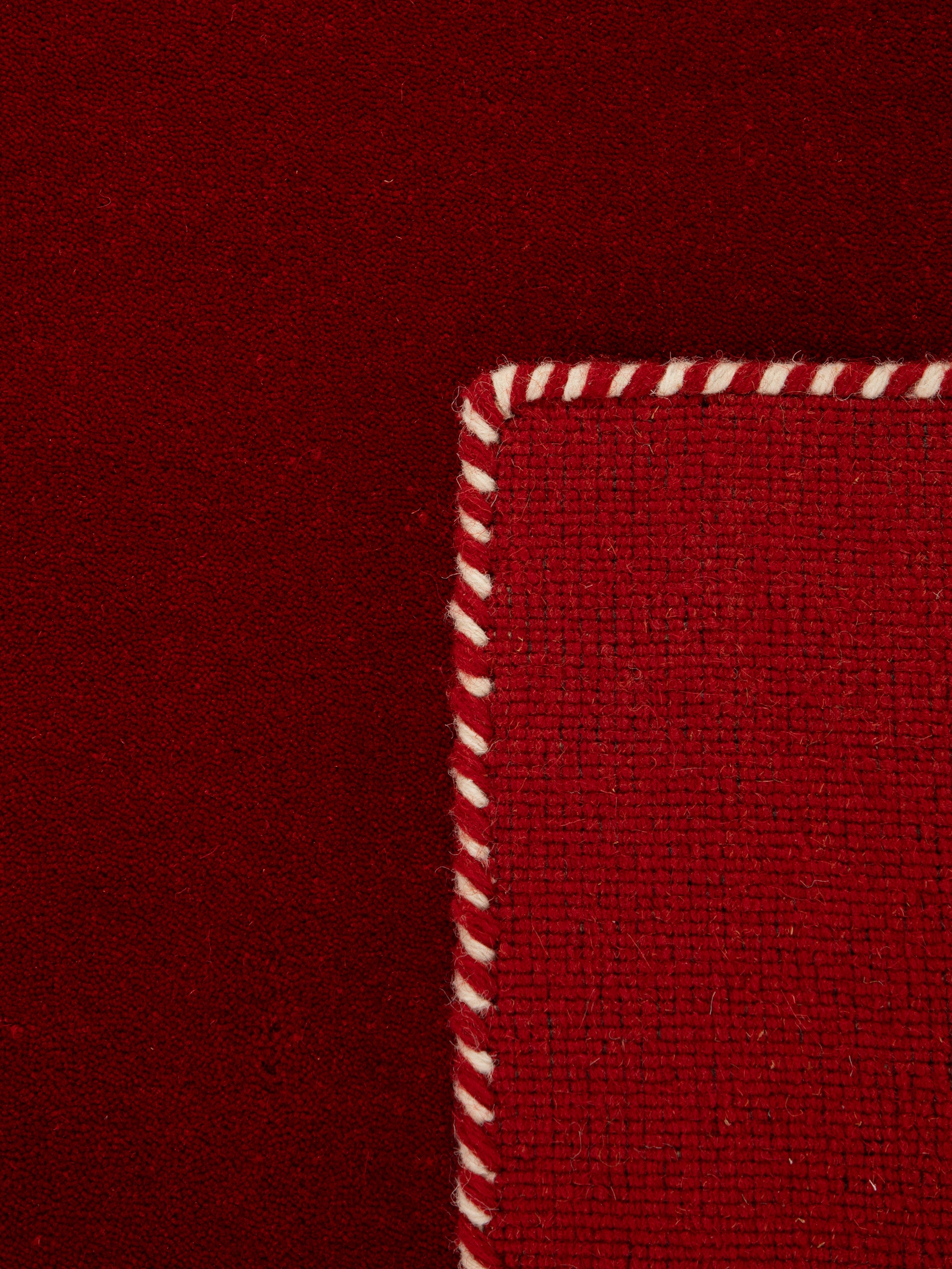 Wollteppich Gabbeh Lola Rot aus Wolle