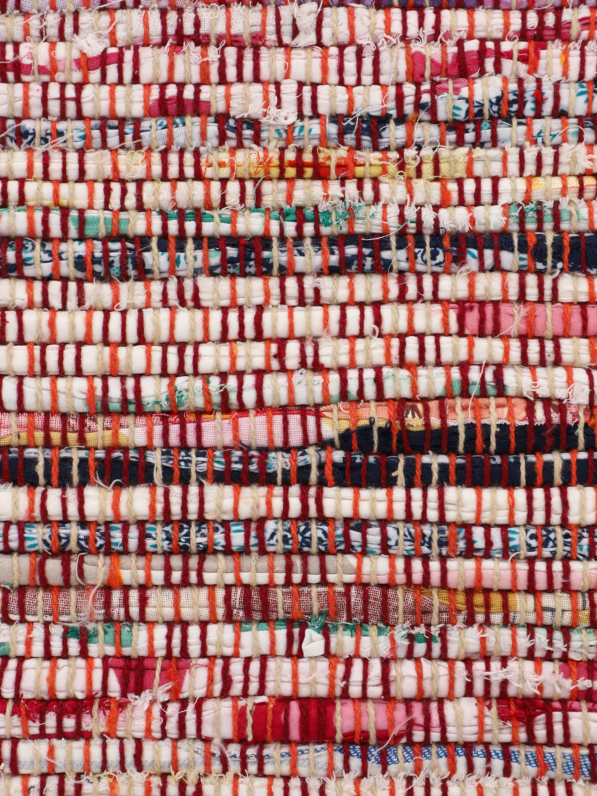 Kelim Chindi Rot in rot aus baumwolle