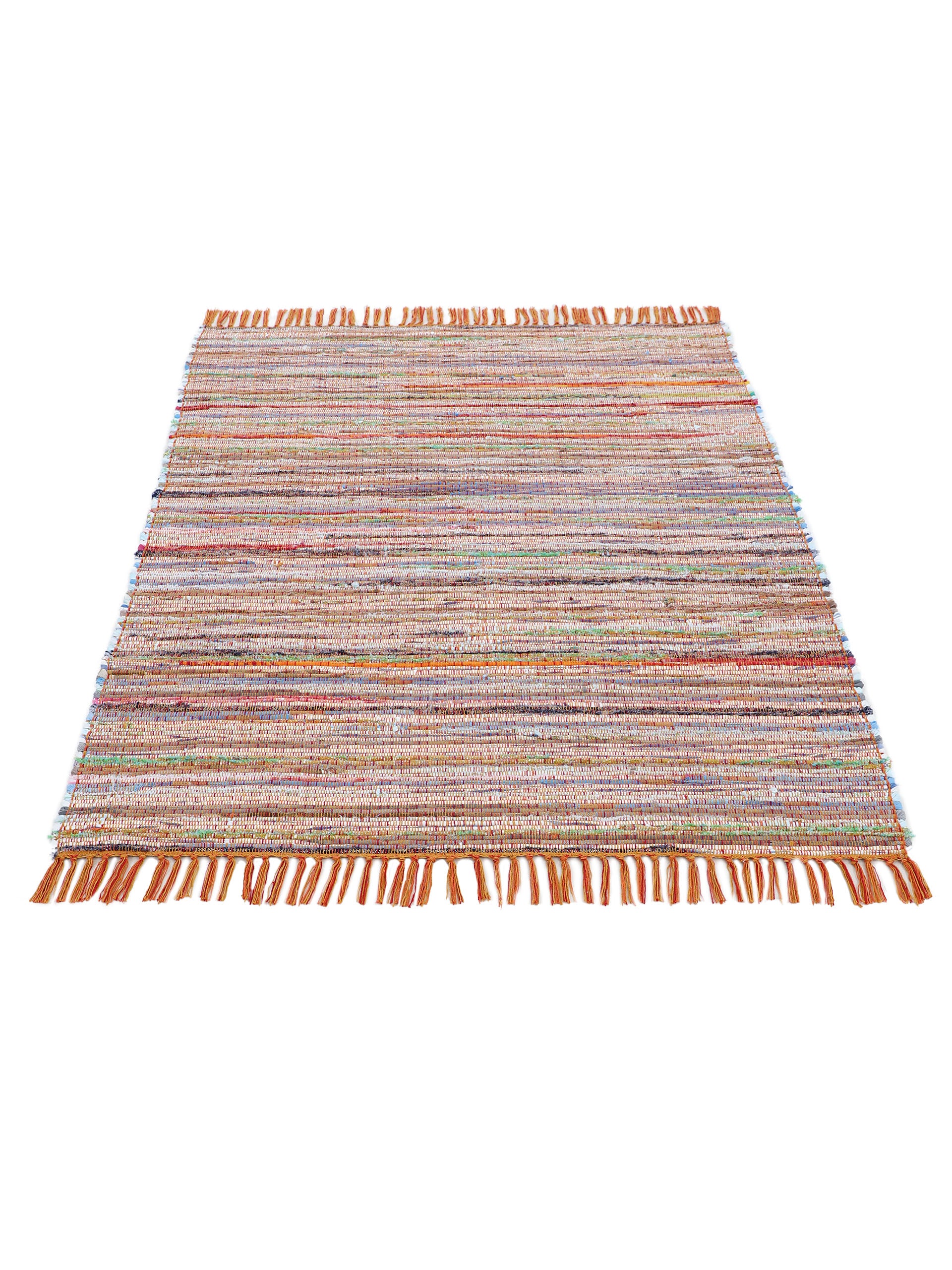 Kelim Chindi Orange in orange