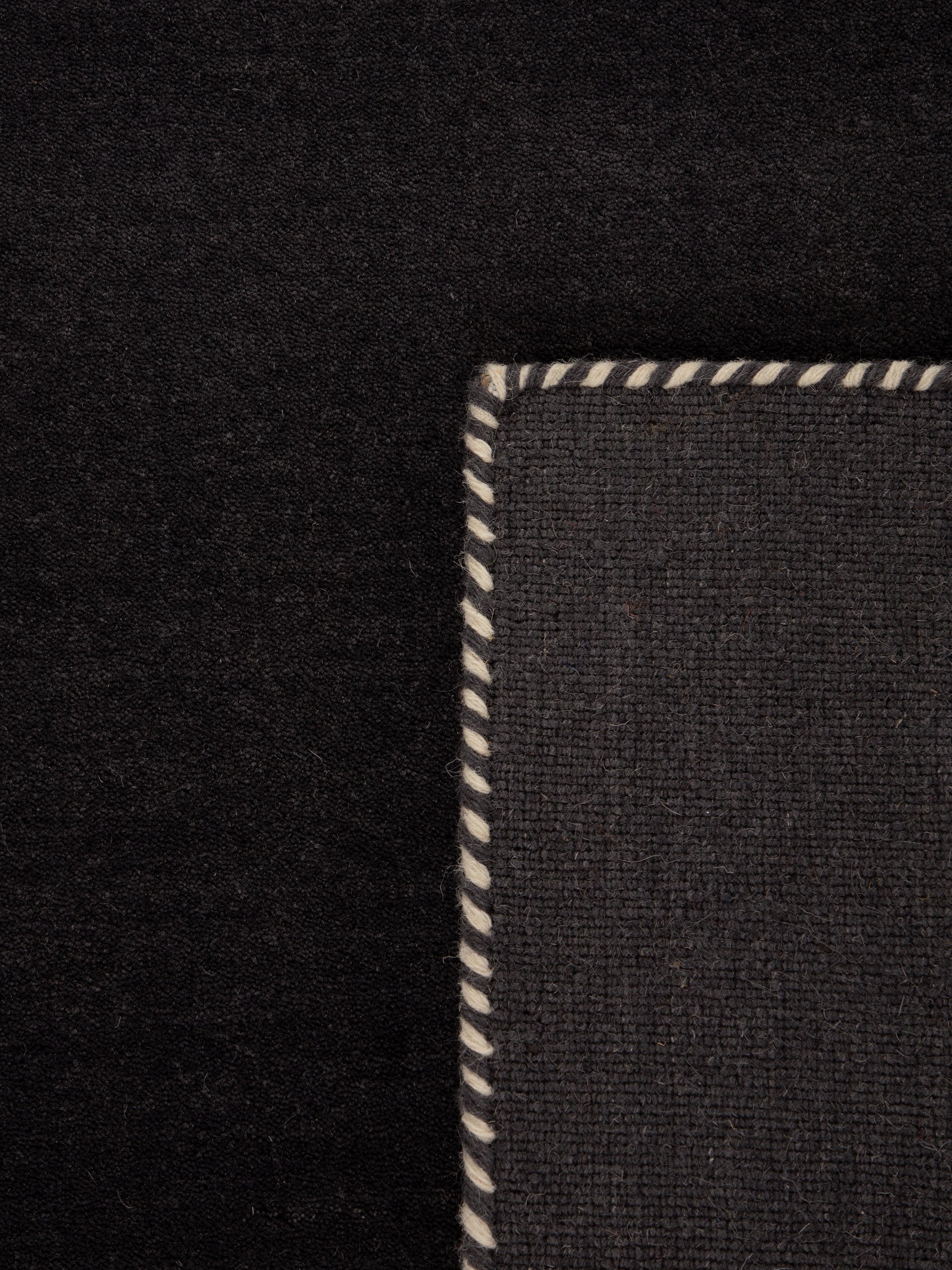 Wollteppich Gabbeh Lola Dunkelgrau aus Wolle