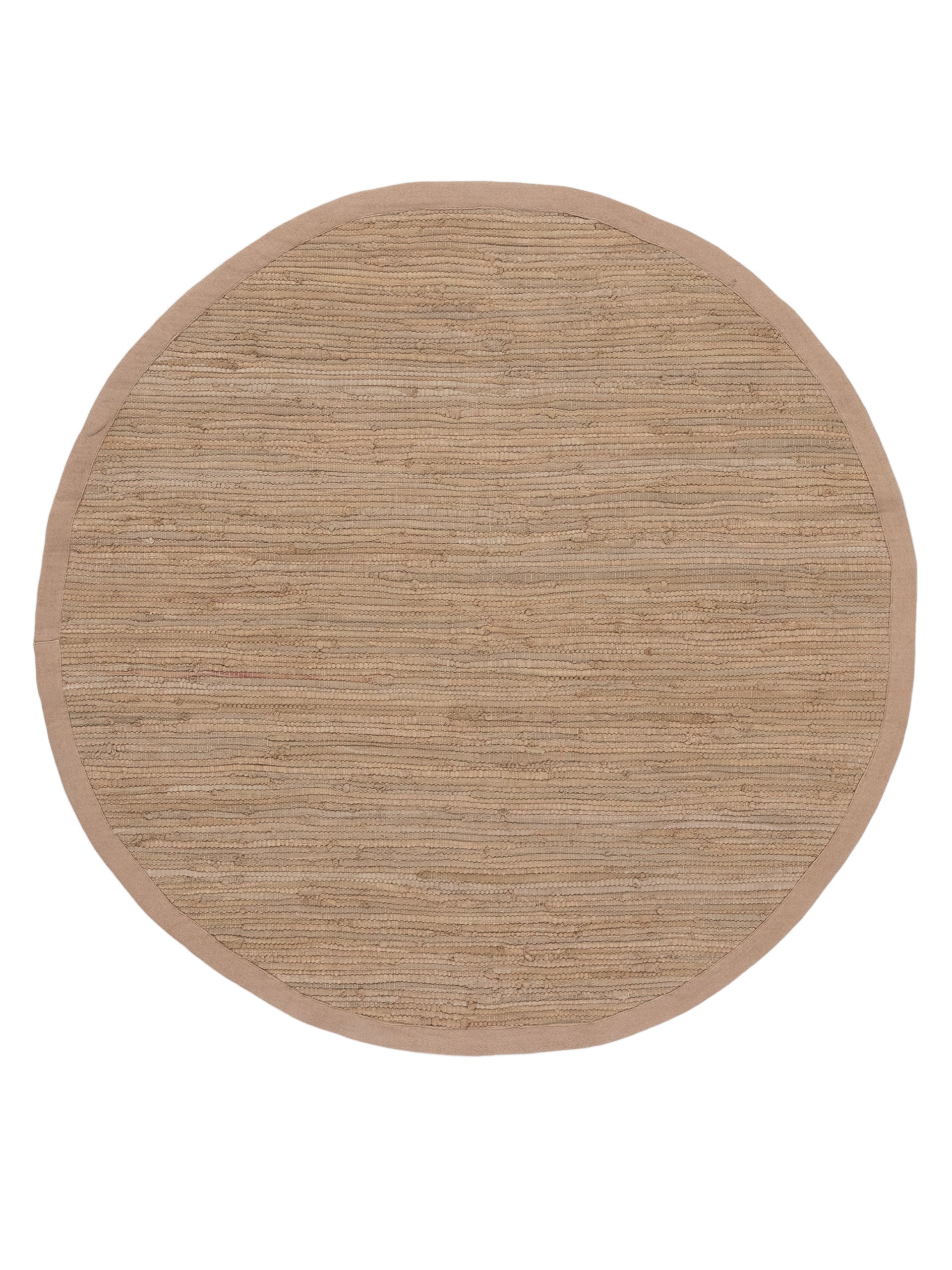 Kelim Chindi Uni Rund in taupe