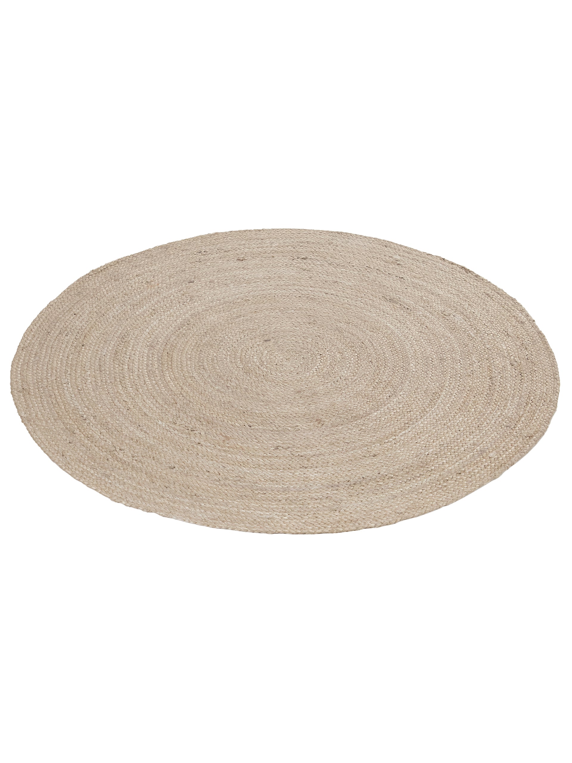 Juteteppich Nele Rund Taupe in taupe aus sisal/jute