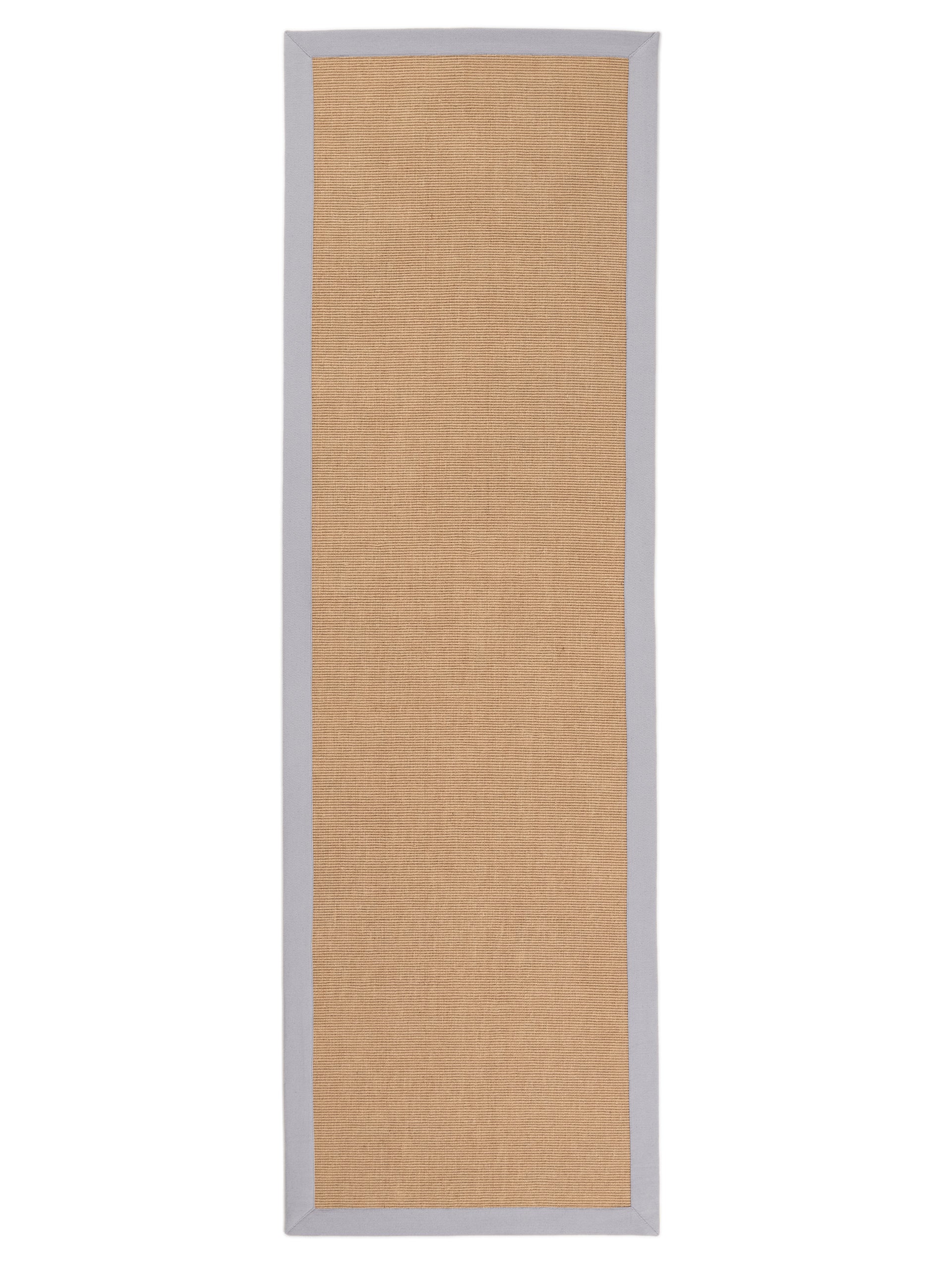 Sisalteppich Läufer Hellgrau aus Sisal/Jute