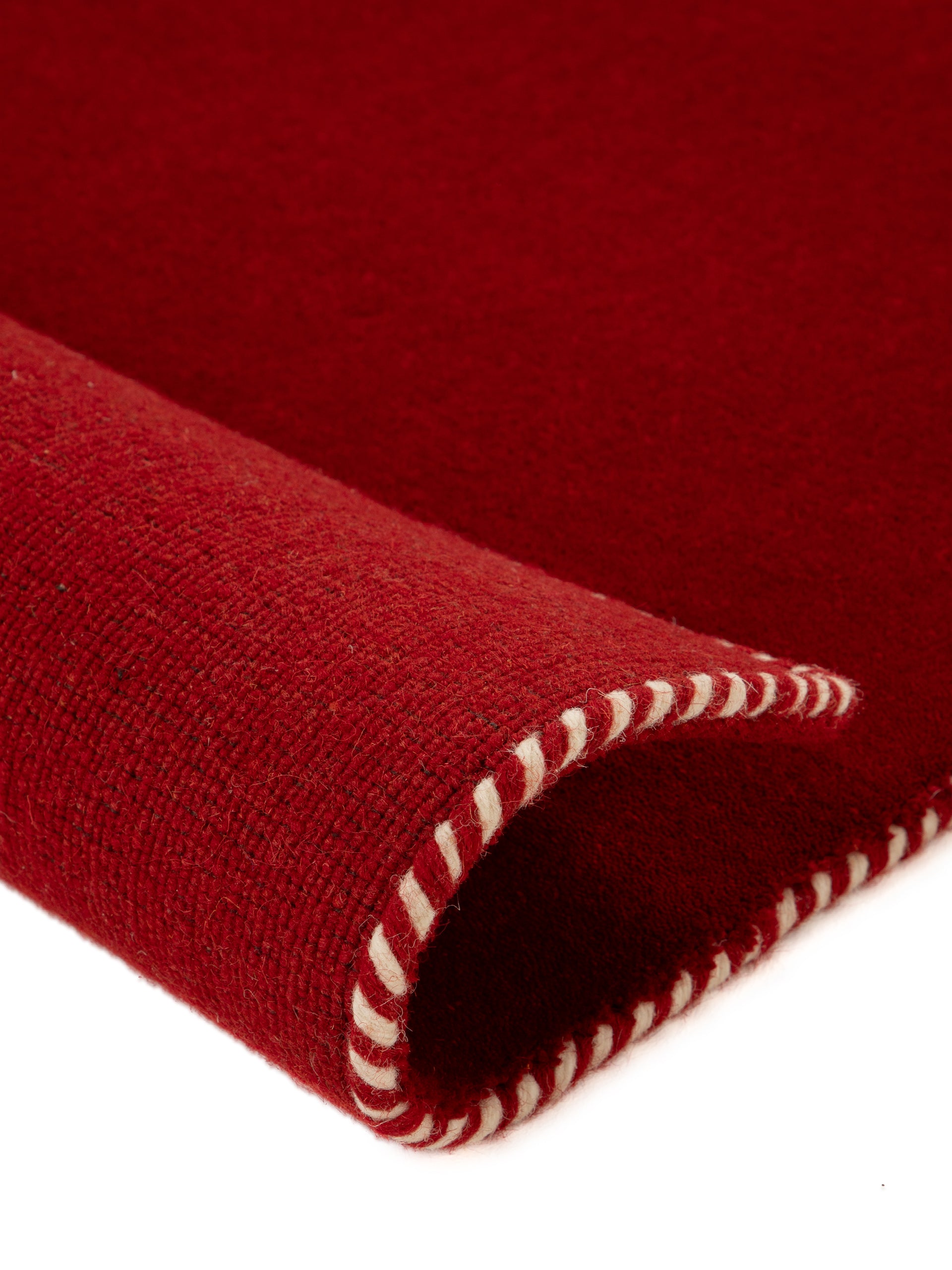 Wollteppich Gabbeh Lola Rot aus Wolle