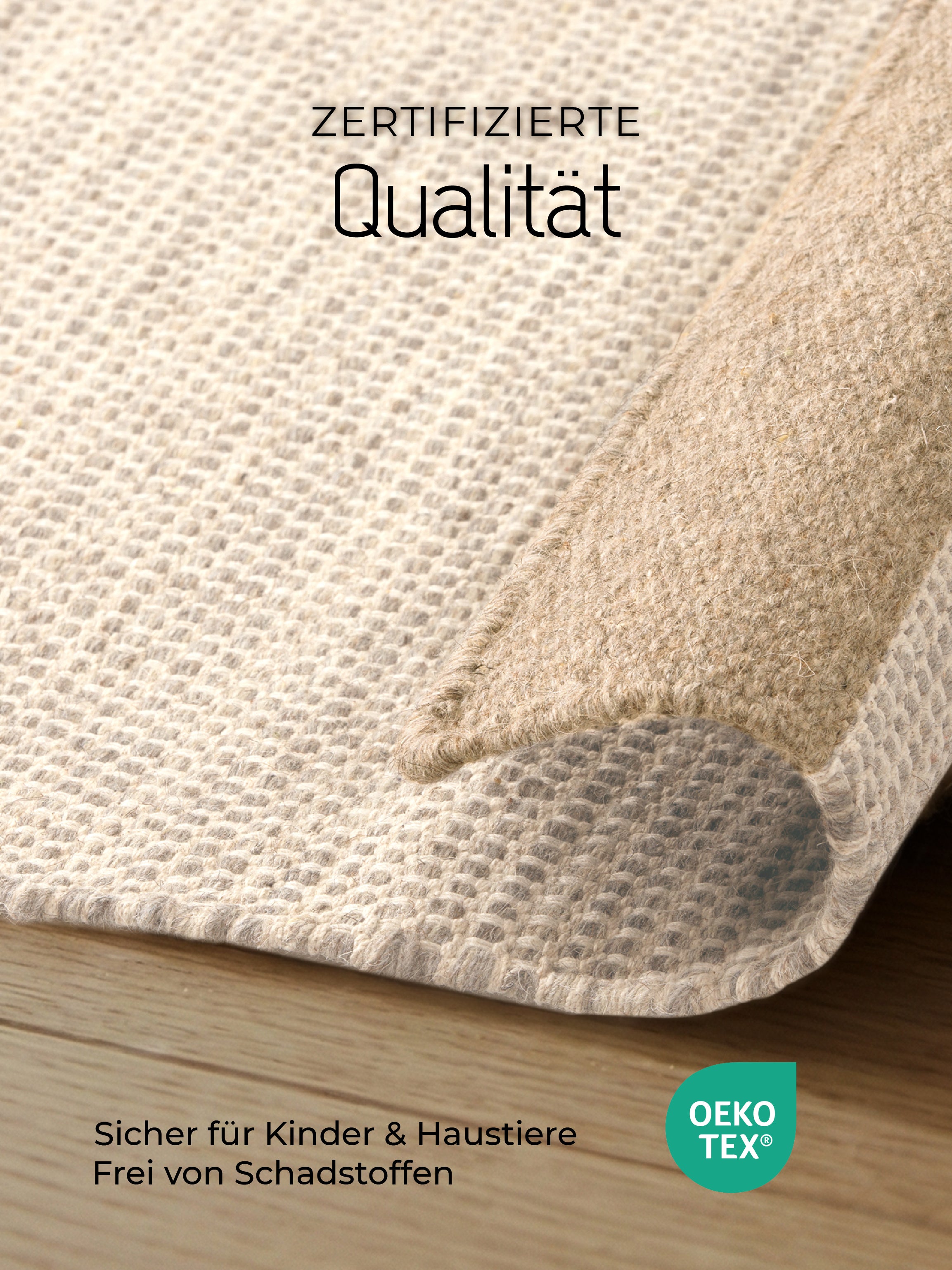 Wollteppich Lui Taupe